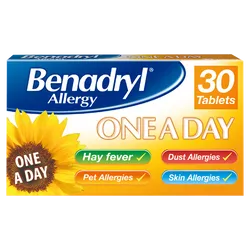 Benadryl Allergy One A Day Tablets Pack of 30
