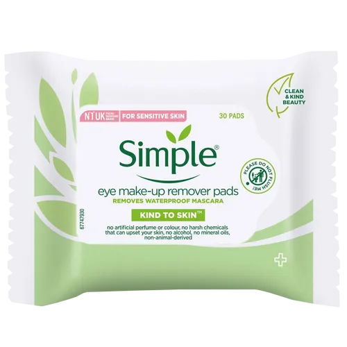 Simple Kind to Eyes Eye Make up Remover Pads Pack of 30