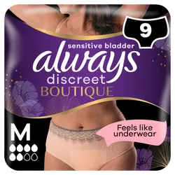 Always Discreet Boutique Pants Plus Medium Pack of 9