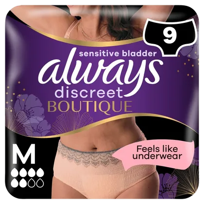 Always Discreet Boutique Pants Plus Beige Medium Pack of 9