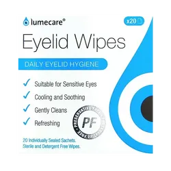 Lumecare Eyelid Wipes Pack of 20