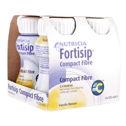 Fortisip Compact Fibre Vanilla 125ml Pack of 4
