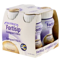 Fortisip Compact Fibre Mocha 125ml Pack of 4