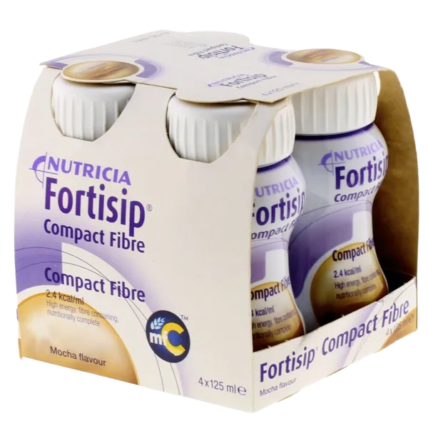 Fortisip Compact Fibre Mocha 125ml Pack of 4