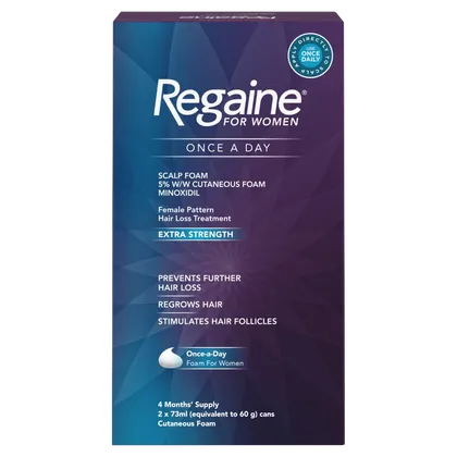 Regaine For Women Once-a-Day Scalp Foam 4 Month Supply