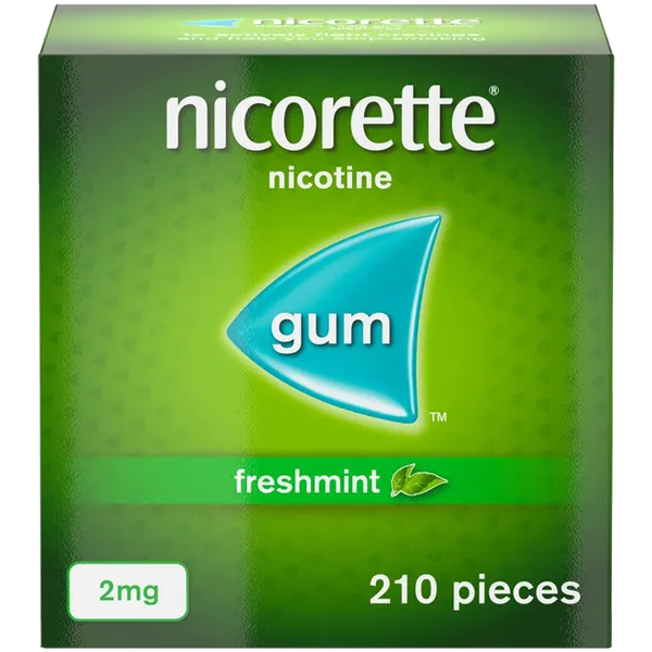 Nicorette® Freshmint 2mg Gum Nicotine 210 Pieces (Stop Smoking Aid)