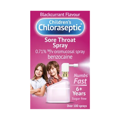Ultra Chloraseptic Children's Sore Throat Spray Blackcurrant 15ml