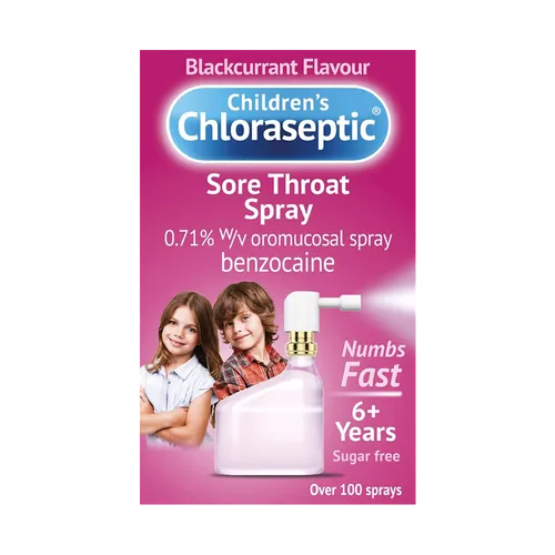 Ultra Chloraseptic Children's Sore Throat Spray Blackcurrant 15ml