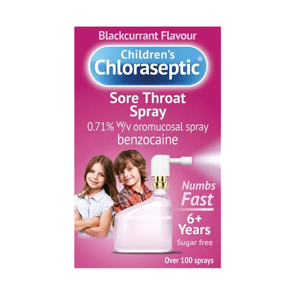 Ultra Chloraseptic Children's Sore Throat Spray Blackcurrant 15ml