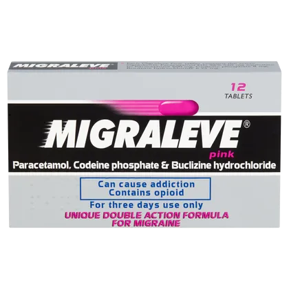 Migraleve Tablets Pink Pack of 12