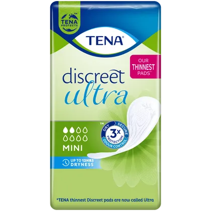 TENA Discreet Mini Pads Pack of 20