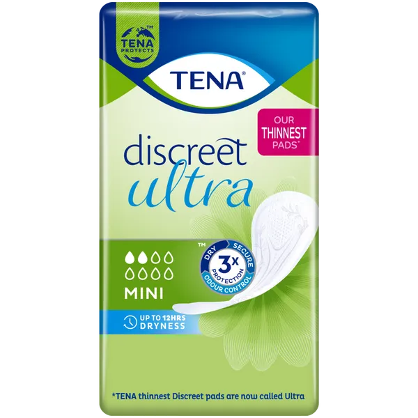 TENA Discreet Mini Pads Pack of 20