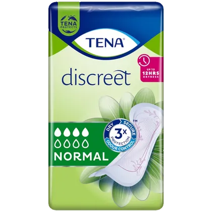 TENA Discreet Normal Pads Pack of 12