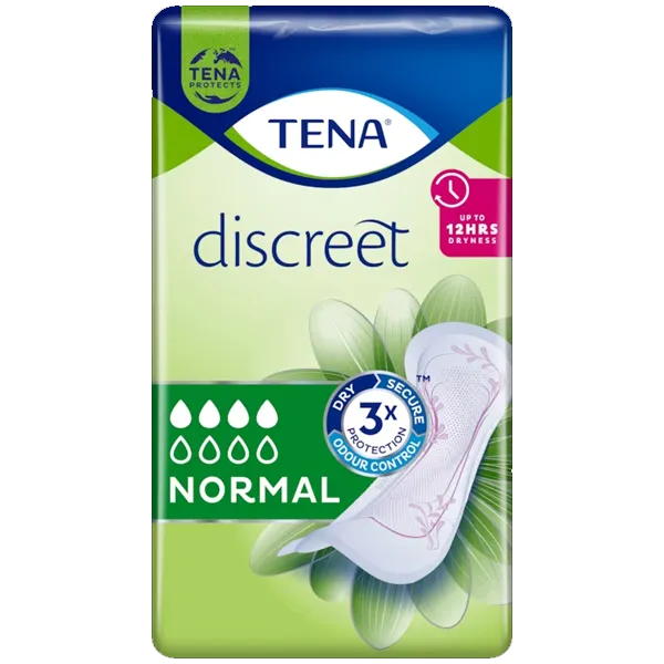 TENA Discreet Normal Pads Pack of 12