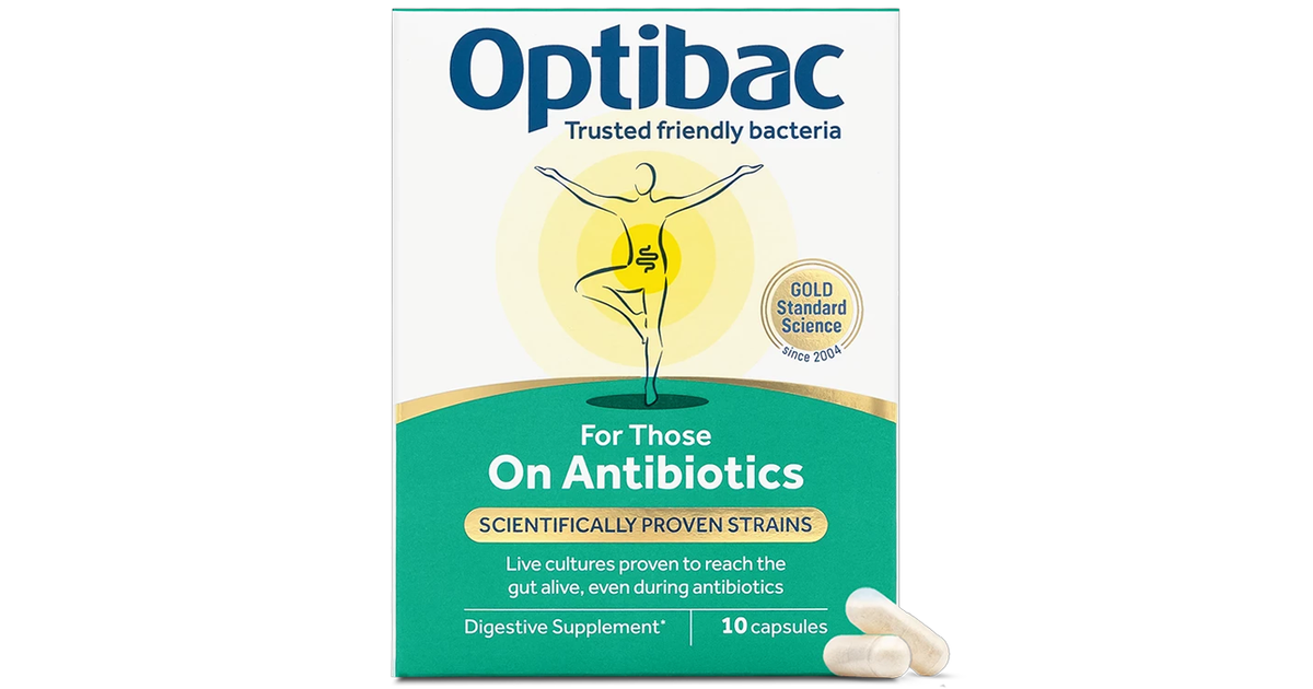 OptiBac Probiotics for Those On Antibiotics - Pack of 10 (Capsules)