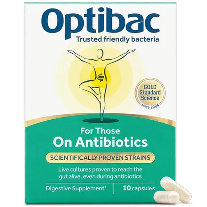 OptiBac Probiotics for Those on Antibiotics Capsules Pack of 10