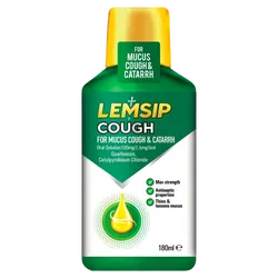 Lemsip Mucus Cough & Catarrh Oral Solution 180ml