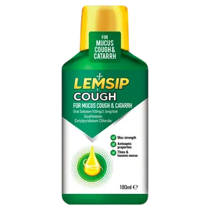 Lemsip Mucus Cough & Catarrh Oral Solution 180ml