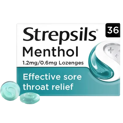 Strepsils Menthol Lozenges Pack of 36