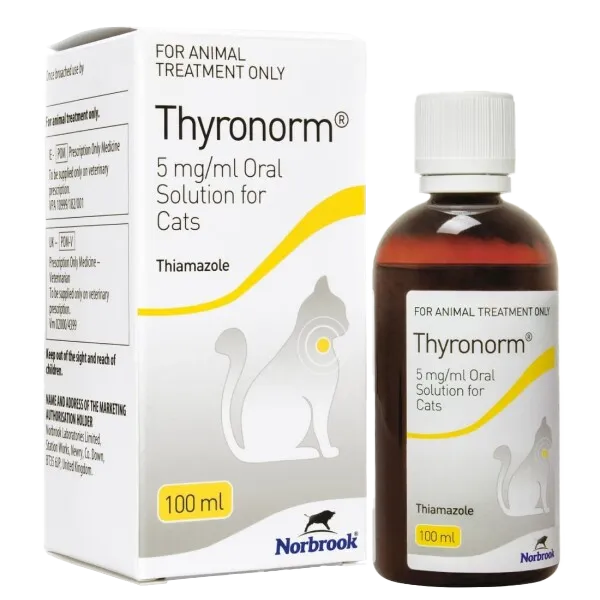 Thyronorm 5mg/ml Oral Solution For Cats 100ml