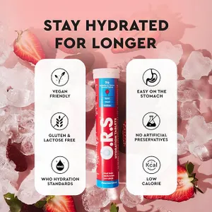 ORS Hydration Tablets Strawberry Pack of 12