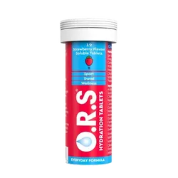 O.R.S Hydration Tablets Strawberry Pack of 12