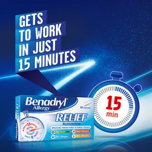 Benadryl Allergy Relief 8mg Capsules Pack of 48