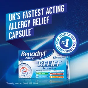 Benadryl Allergy Relief 8mg Capsules Pack of 48