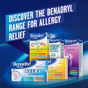 Benadryl Allergy Relief 8mg Capsules Pack of 48