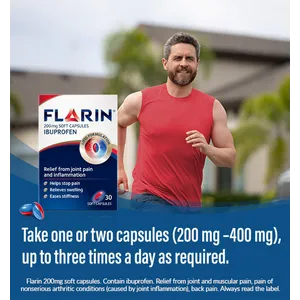 Flarin Ibuprofen 200mg Capsules Pack of 30