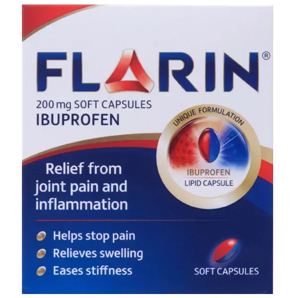 Flarin Ibuprofen 200mg Capsules Pack of 30