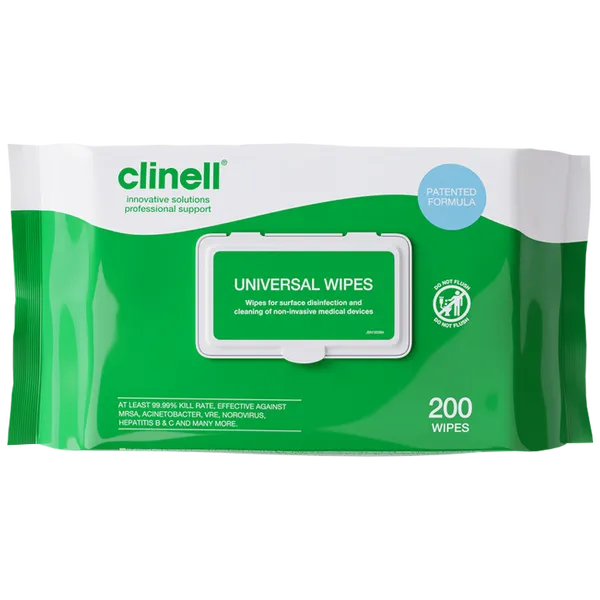 Clinell Universal Wipes Pack of 200