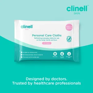 Clinell Skin Personal Care Cloths Pack of 24