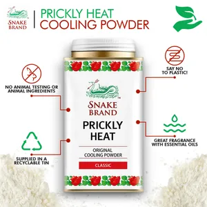 Snake Brand Prickly Heat Original Cooling Powder 140g