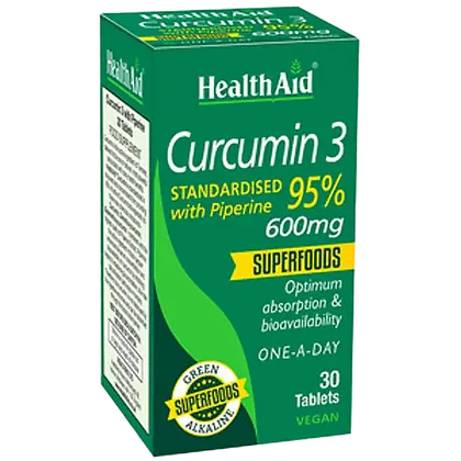 HealthAid Curcumin 3 Tablets Pack of 30