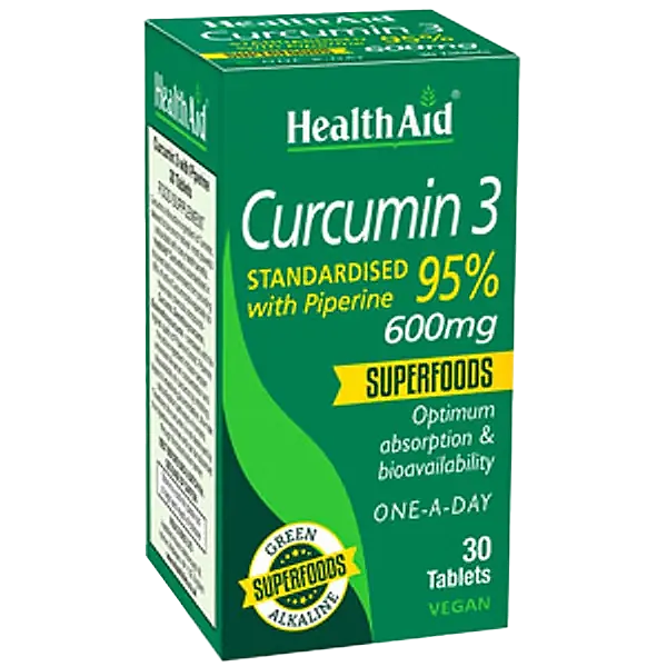 HealthAid Curcumin 3 Tablets Pack of 30