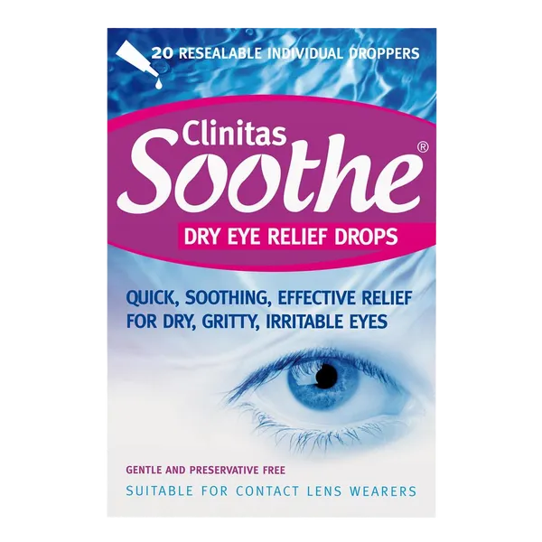 Clinitas Soothe Dry Eye Relief Drops Pack of 20