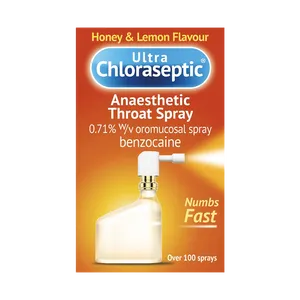 Ultra Chloraseptic Anaesthetic Throat Spray Honey and Lemon 15ml