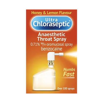 Ultra Chloraseptic Anaesthetic Throat Spray Honey and Lemon 15ml