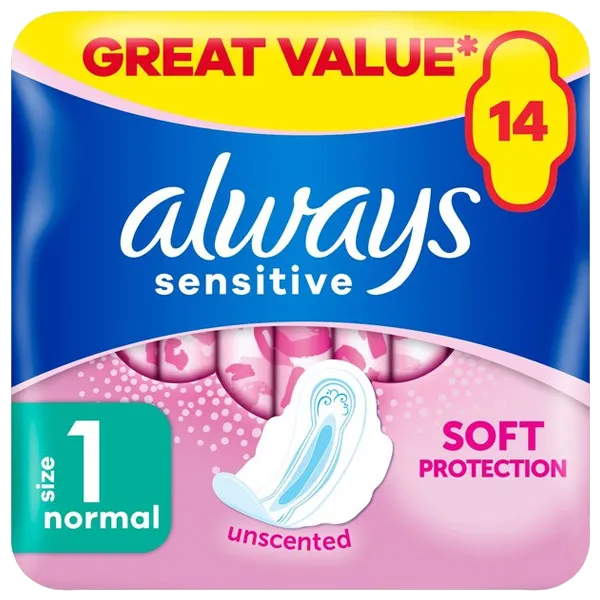 Always Sensitive Normal Ultra with Wings Pack of 14