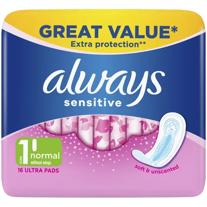 Always Sensitive Normal Ultra Pack of 16
