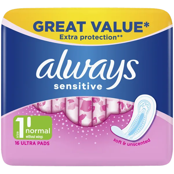 Always Sensitive Normal Ultra Pack of 16