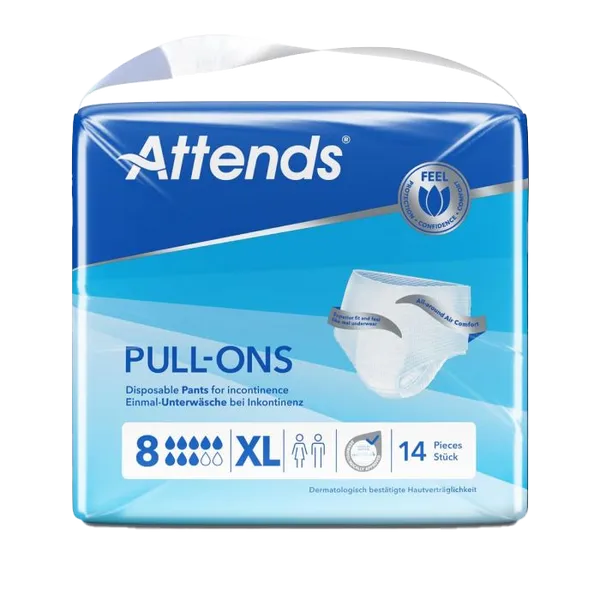 Attends Pull-Ons 8 Extra Large Pack of 14