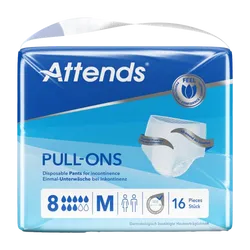 Attends Pull-Ons 8 Medium Pack of 16