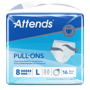 Attends Pull-Ons 8 Large Pack of 16