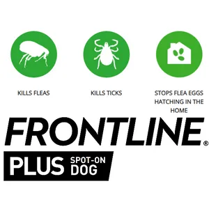 Frontline Plus Spot On Extra Large Dog Pipettes Pack of 6
