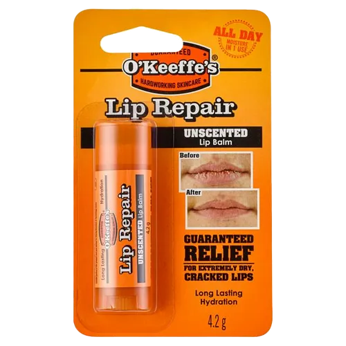 O'Keeffe's Unscented Lip Repair Balm 4.2g
