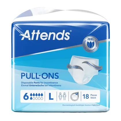 Attends Pull-Ons 6 Large Pack of 18