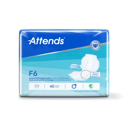 Attends Faecal Pads F6 Pack of 40