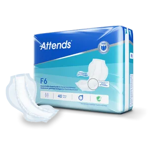 Attends Faecal Pads F6 Pack of 40